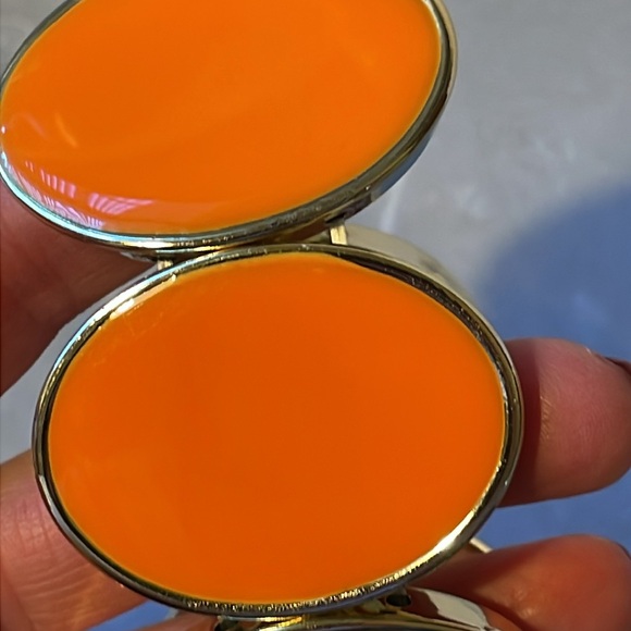 Gorgeous EUC statement bracelet orange and gold stretch bold fall look - Picture 3 of 8